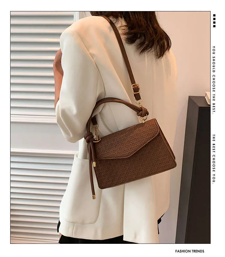 Elegant Crossbody Shoulder Bag For Women Solid Colour Handbag_voghion.com