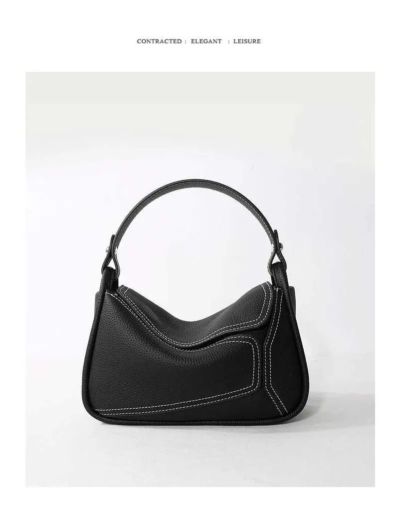 Famicare Borsa da donna in vera pelle di vacchetta Piccola borsa da donna a tracolla Borsa da pranzo con design geometrico Borsa a tracolla Messenger_voghion.com