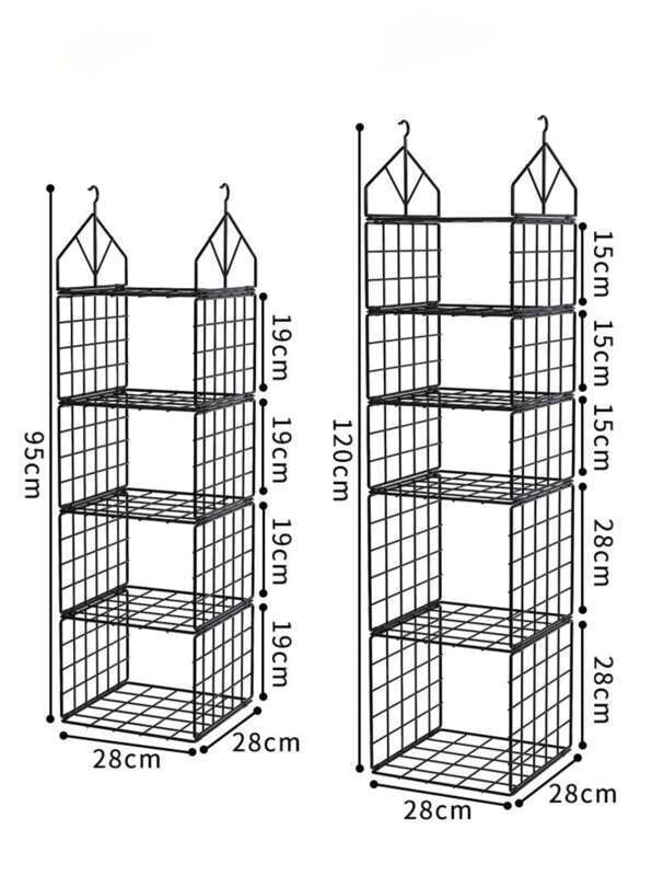 【 1161 People's Collection 】 Layered Wardrobe Storage Artifact Dormitory Built-in Shelf Cabinet Partition Hanging_voghion.com