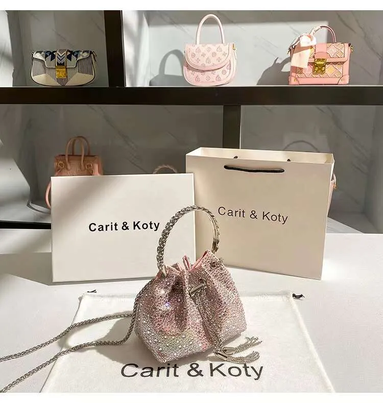 Glitter Shiny Dias Abend Metall Ring Griff Eimer Frauen Handtasche Hochzeit Party Kupplung Geldbörse Schulter Umhängetasche_voghion.com