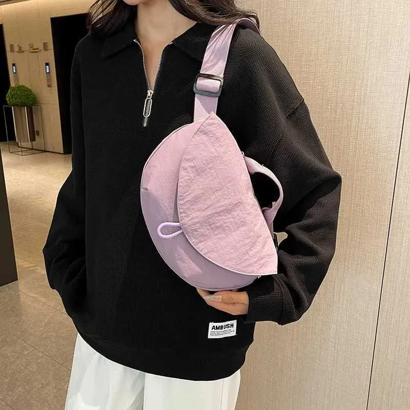 Borsa a tracolla elegante da donna borsa spalla e marsupio nylon_voghion.com