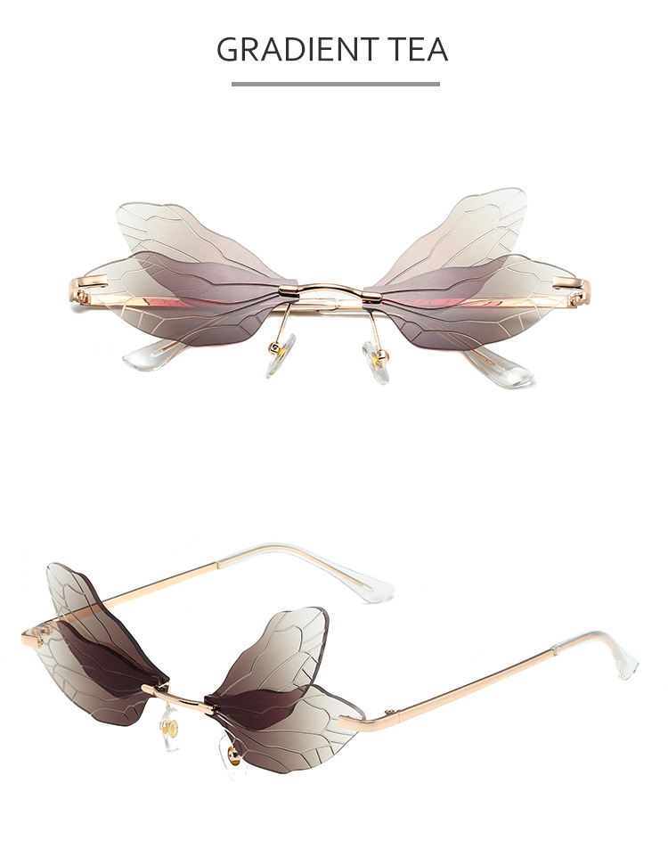 Dragonfly Wing Sunglasses For Women – Trendy Gradient Catwalk Style_voghion.com