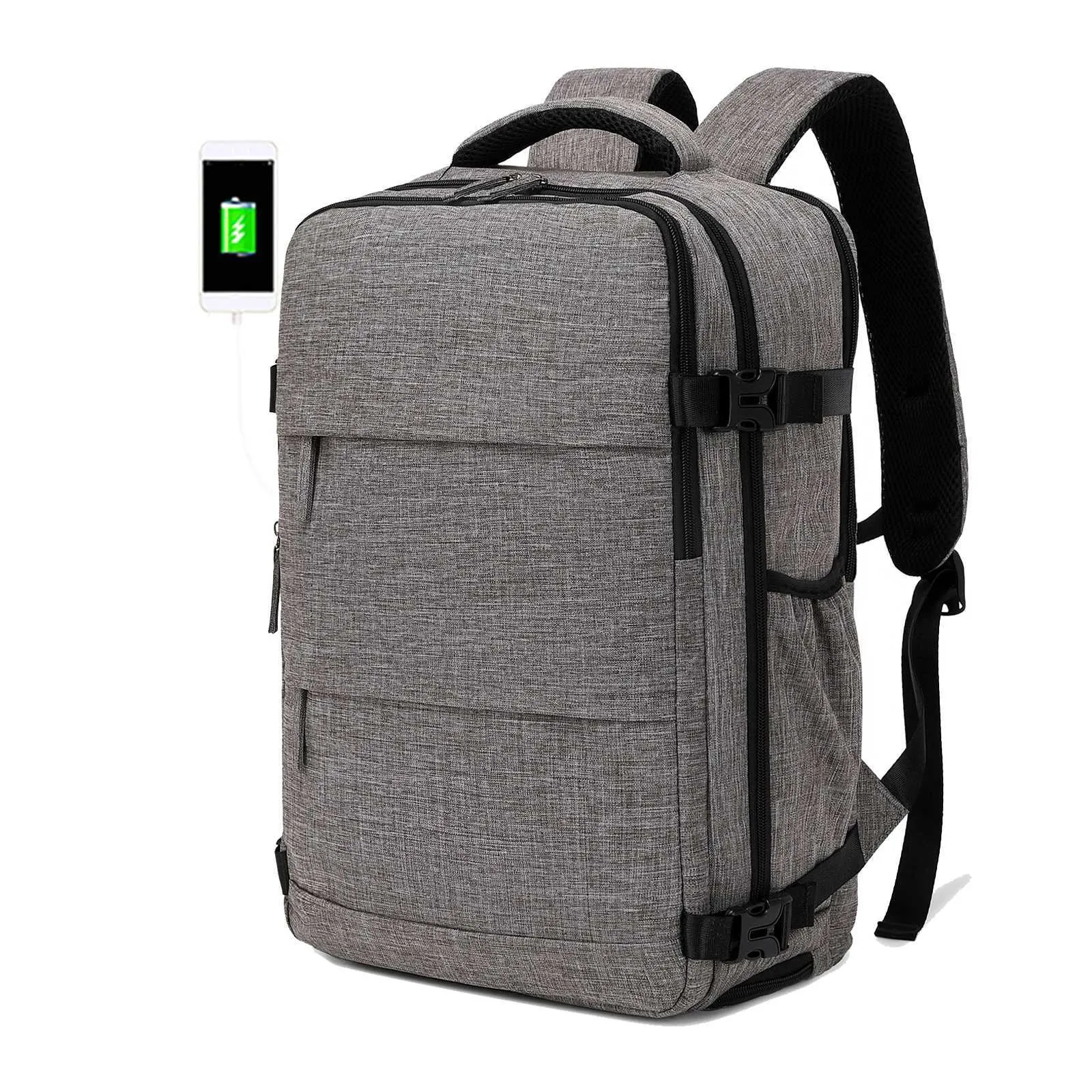 Reiserucksack für 15,6-Zoll-Laptops, geeignet für Männer und Frauen, mit wasserdichtem Schuhfach, Rucksack C241107_voghion.com