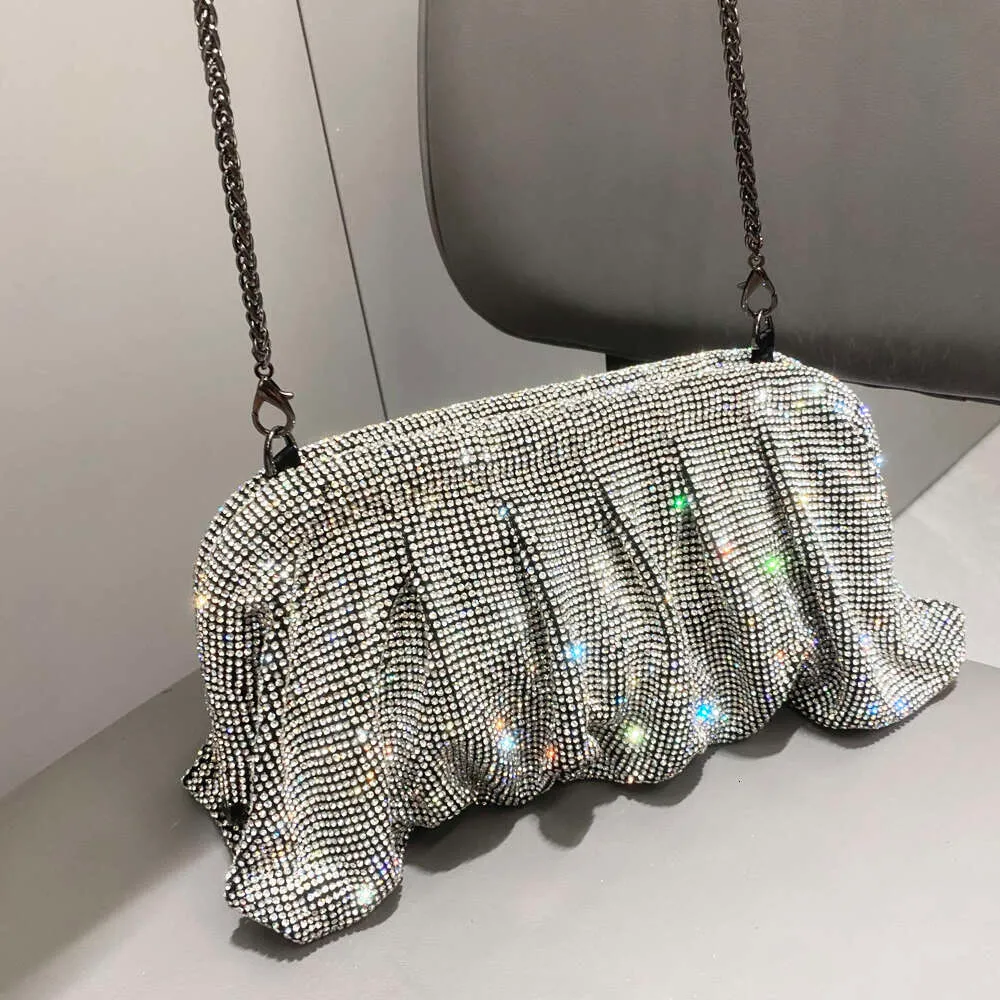 Pochettes de soirée faites à la main avec poignée brillante, nouveaux sacs à main et sacs à main pliables de créateur pour fête de mariage de haute qualité_voghion.com
