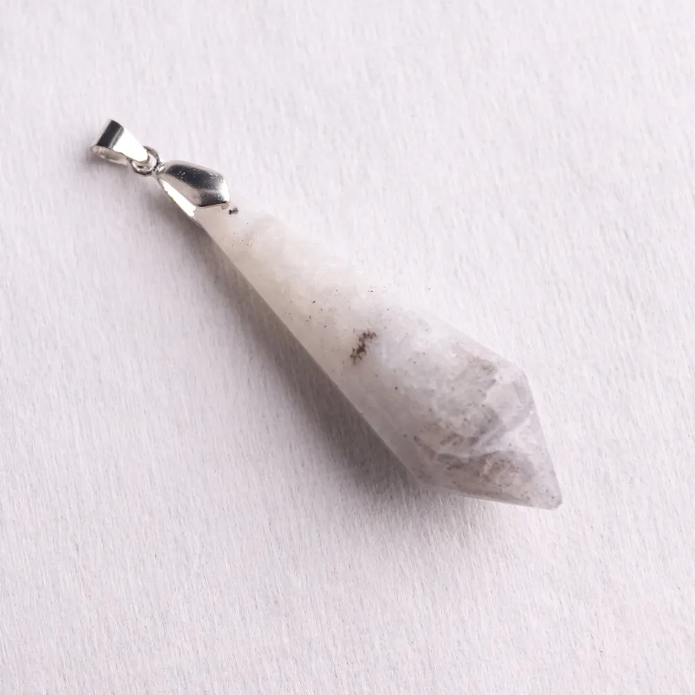 Natural Stone Pendant Necklace Set Labradorite Healing Jewelry_voghion.com