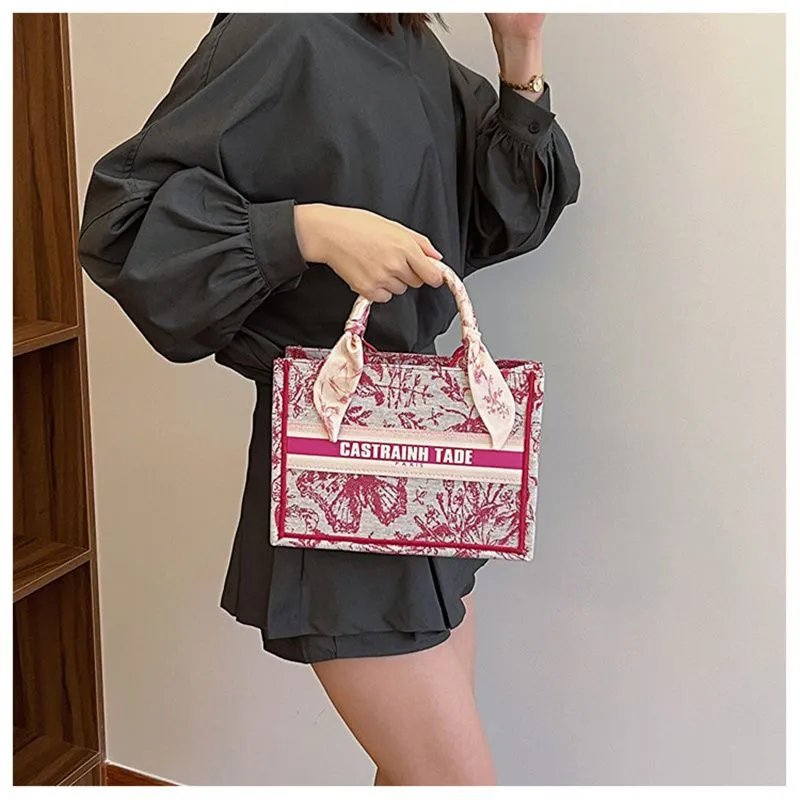 Borsa a tracolla singola con tracolla a farfalla stampata, leggera e di alta qualità, con spedizione gratuita, 2025_voghion.com