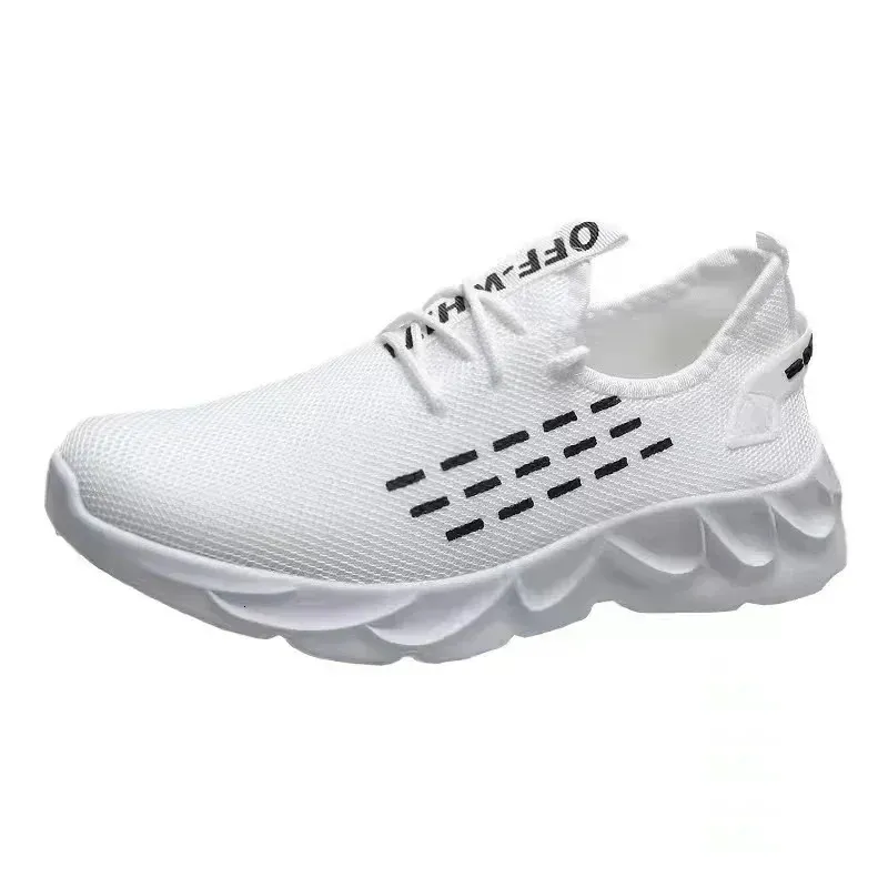 Chaussures de marche décontractées en maille à lacets pour hommes, légères et vulcanisées, Zapatillas Hombre 250530_voghion.com