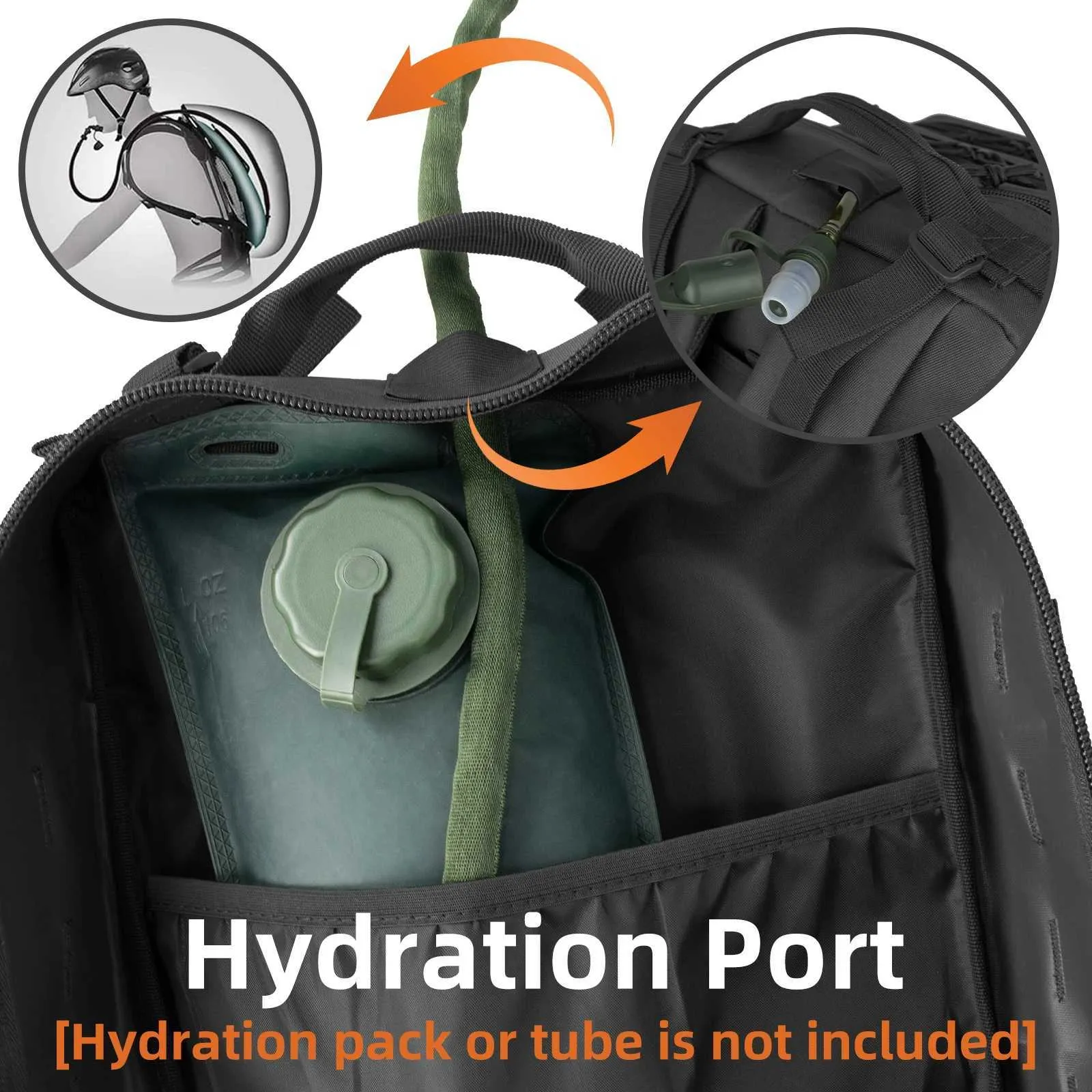 45L Stor Taktisk Ryggsäck För Män Militär Armé Assault Pack Highland Ryggsäckar Molle Dagsryggsäck 3 Dagars Bug Out Bag Vandring_voghion.com