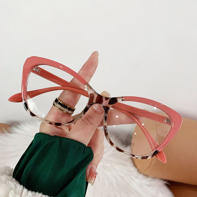 Ochelari de soare unisex la modă, cu lentile plate, anti-albastru, cu schimbare de culoare și ramă subțire, tip ochi de pisică_voghion.com