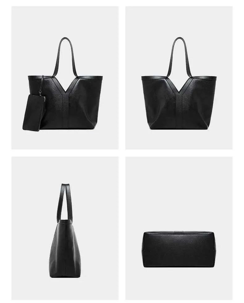 Burminsa 2-teiliges Set Leder-Einkaufstasche für den Winter 2024, Designer-Handtasche für Pendler und Einkäufer, Damenhandtasche Y241123_voghion.com