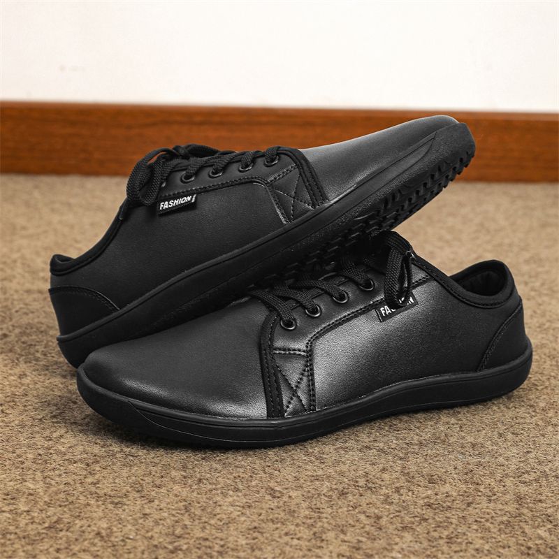 Herren Leder Breite Barfußschuhe Unisex Plus Größe Männlichen Outdoor Minimalistischen Sneakers Frauen Zero Drop Casual Komfort_voghion.com