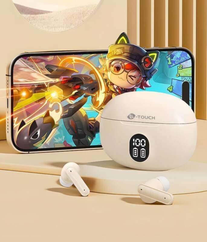 【5,846 milioni di persone collezionano questo marchio】 Auricolari Bluetooth Tianyu TY-FG78 Riduzione del rumore digitale wireless Nuovo gioco_voghion.com