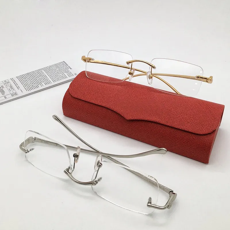 Dizajnerske naočale Cheetah Classic pravokutnik metalna serija Živahne i elegantne poslovne ležerne muške i ženske optičke leće_voghion.com