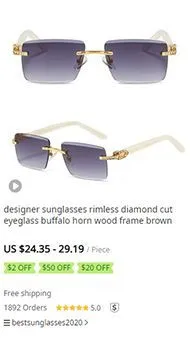 Top Sunglasses designer womens Mens Goggle senior Eyewear For Women eyeglasses frame Vintage Metal Sun Glasses_voghion.com