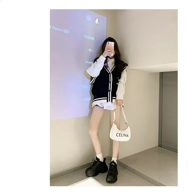 Dicken Boden Koreanische Schwarz Chunky Turnschuhe Frauen Plattform Slip Auf Atmungs Herbst Winter Frau Vulkanisieren Schuhe Pelz_voghion.com