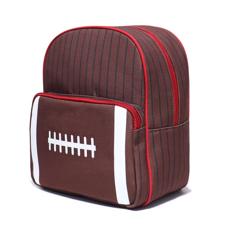 Rugby-Gepäcktasche maior Kapazität, modische tragbare Sport-Fiesstasche, Reisetasche mit gestreiftem Canvas-Druck_voghion.com