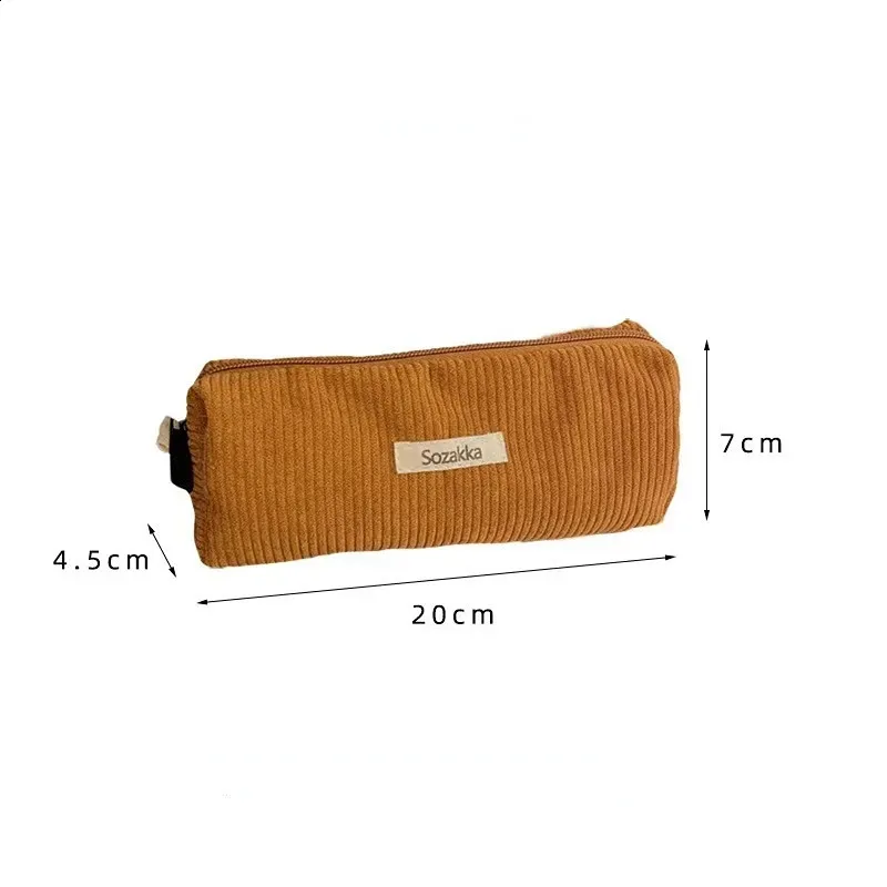 Große Kosmetiktasche aus Cordstoff für Damen, Reisetasche für Lippenstift, Organizer, Reißverschluss, Clutch, Handy-Geldbörse_voghion.com