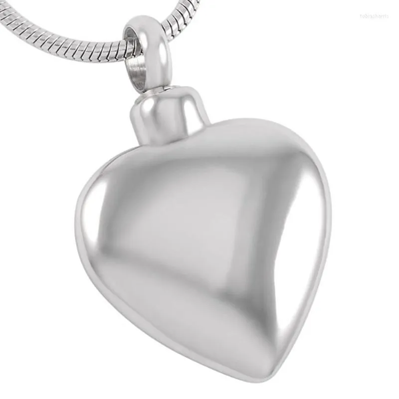 Pendant Necklaces CMJ8408 Blank Heart Stainless Steel FASHION Women Necklace Cremation Urns Lockets For Ashes_voghion.com
