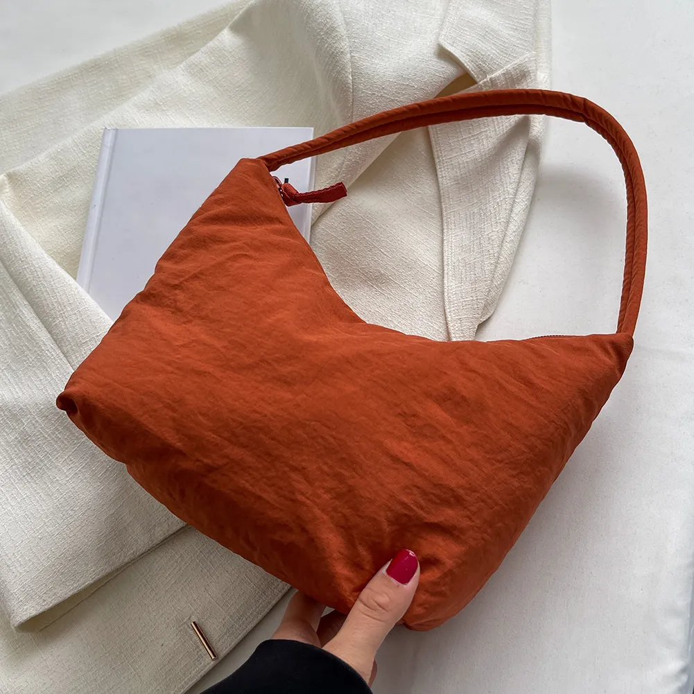 Women Simple Tote With Zipper Closure Female Commute Bag Lightweight For Daily Weekend Vacation_voghion.com