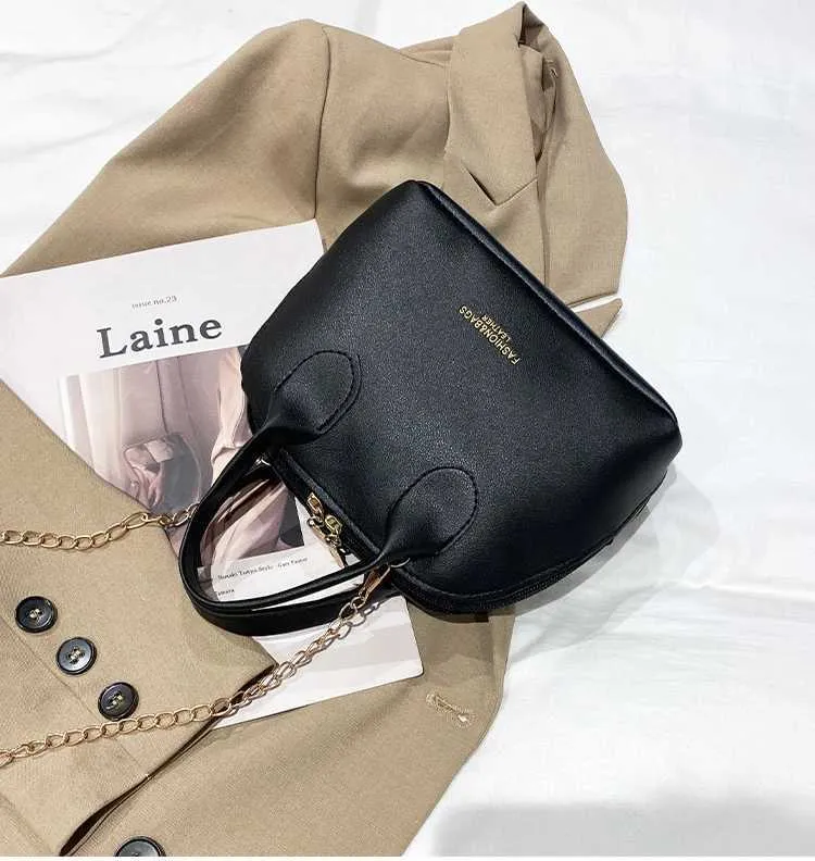 Fashion Women Shoulder Designer Shell Ladies Hand Bag Large Capacity Crossbody Bags Vintage PU Leather Totes_voghion.com