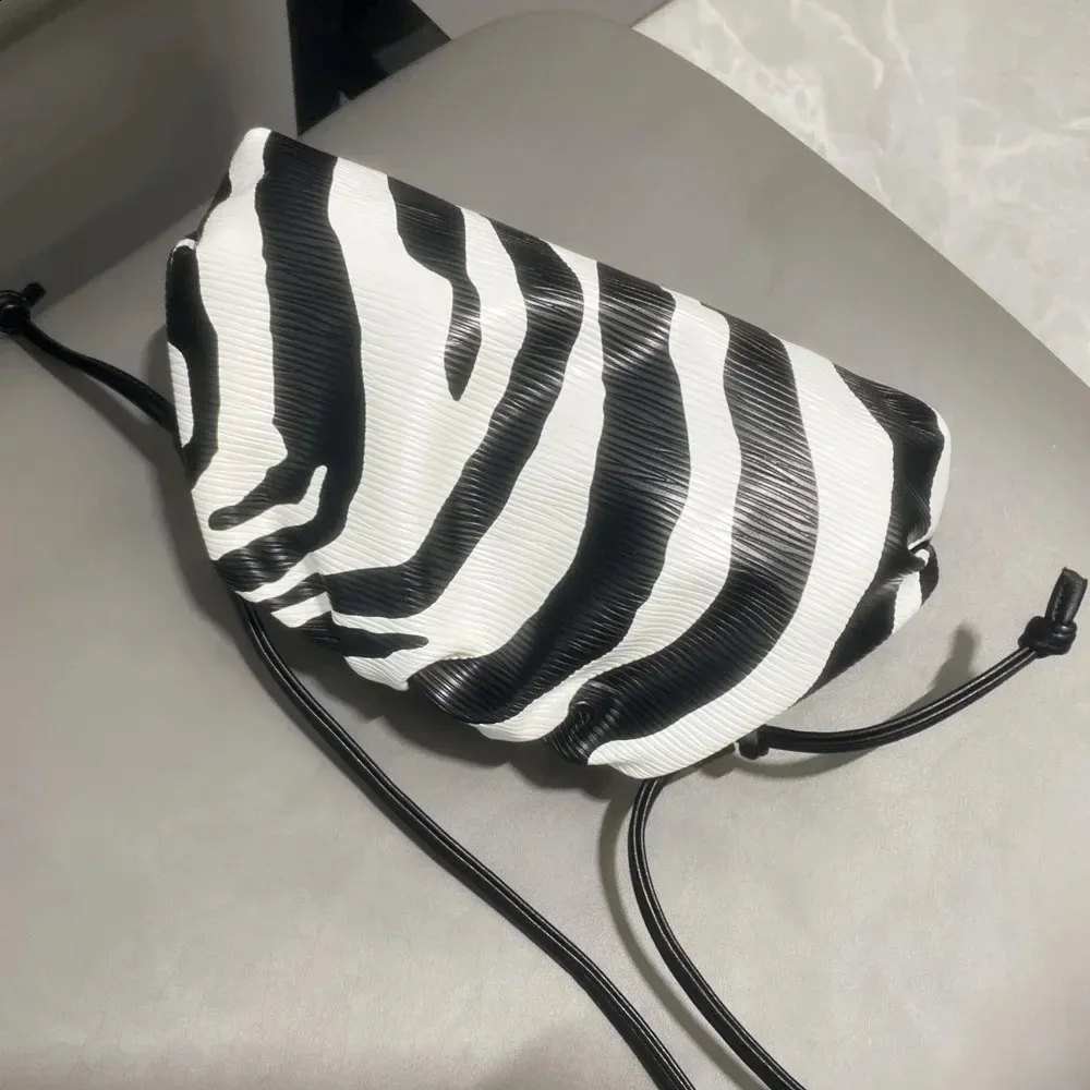 Zebra soft cloud handtas set dames clutch schoudertas_voghion.com