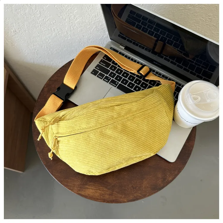 Frauen Taille Cord Student Schulter Handtasche Crossbody Brust Brust Tasche Fanny Pack Mode Telefon Weibliche Bum Gürtel Geldbörse_voghion.com