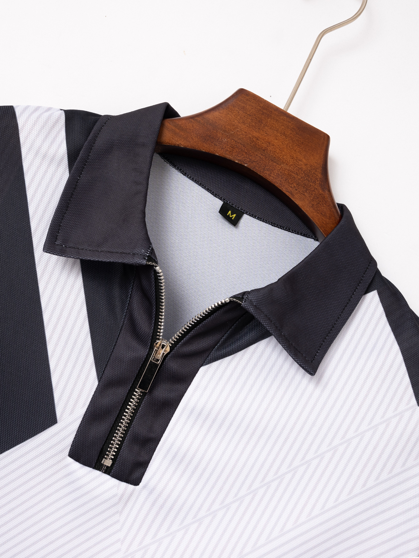 Herrenbekleidung Revers Mode Slim Fit Farblich passendes Herren-T-Shirt POLO-Shirt_voghion.com