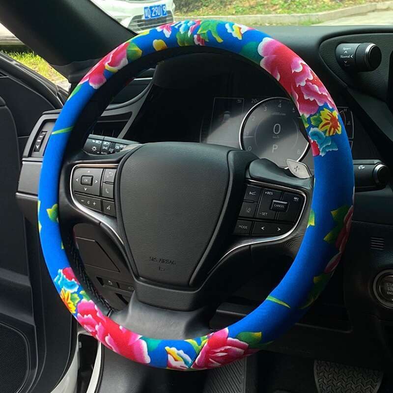 Volan auto Jdm China-Chic Northeast Calico personalizat, modificare creativă, antiderapant, patru anotimpuri_voghion.com