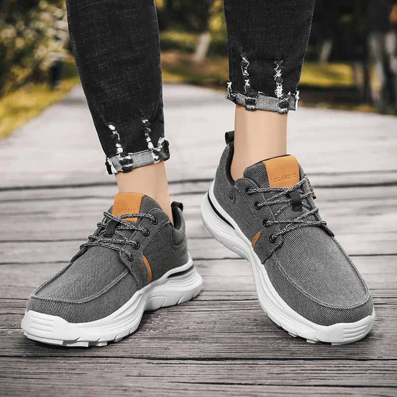 Loafers 2022 Spring New Comfortable Senakers for Men Business Casual Canvas Shoes Lightweight Plus Size_voghion.com