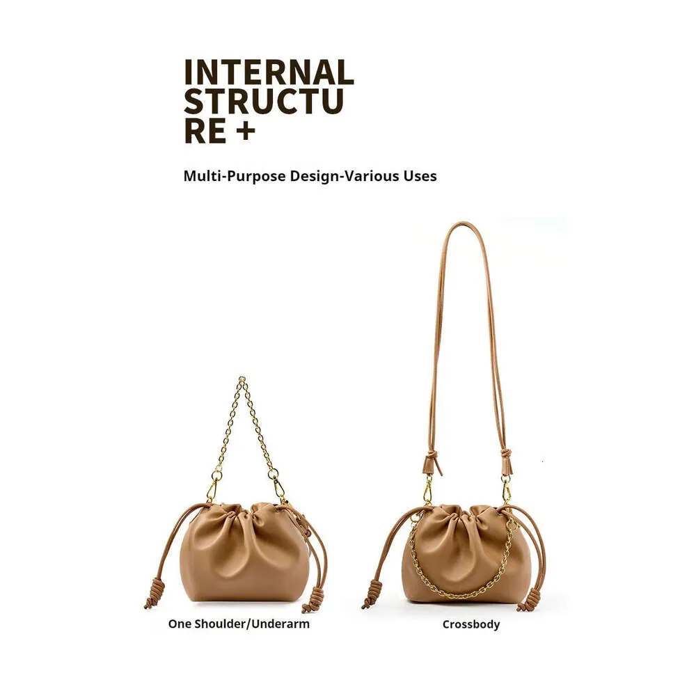 Sac à main tendance en cuir véritable souple pour femme, grande capacité, design pliable en nuage_voghion.com