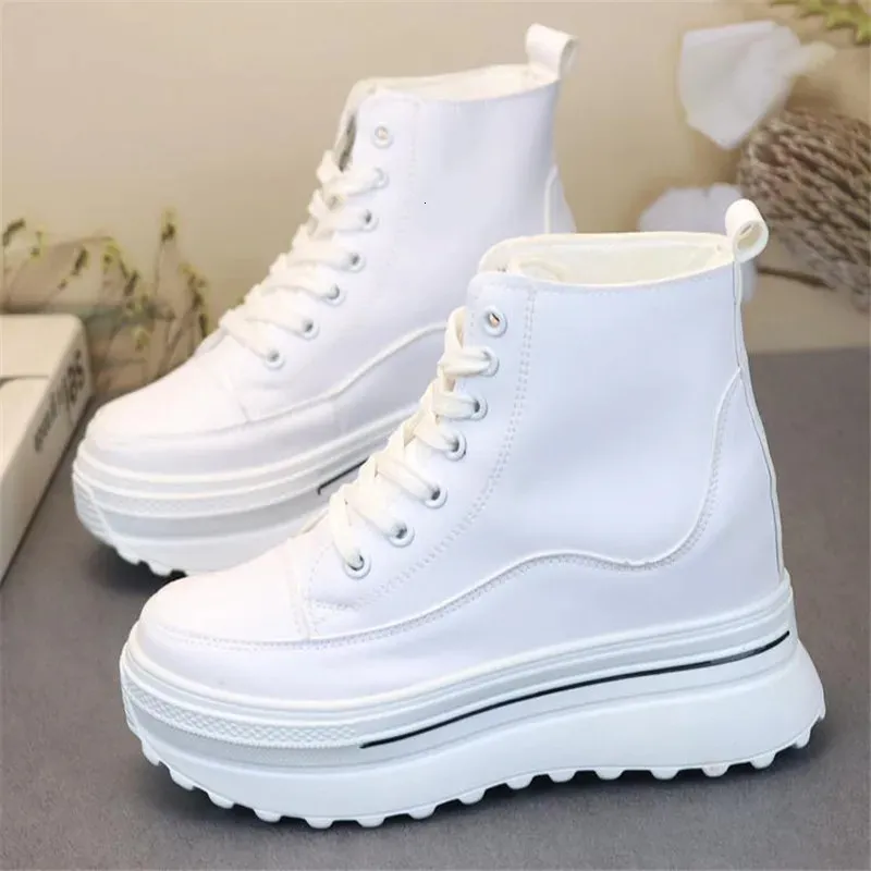 Platform Pu Leather Wedge Hidden Boots For Women Winter Running_voghion.com