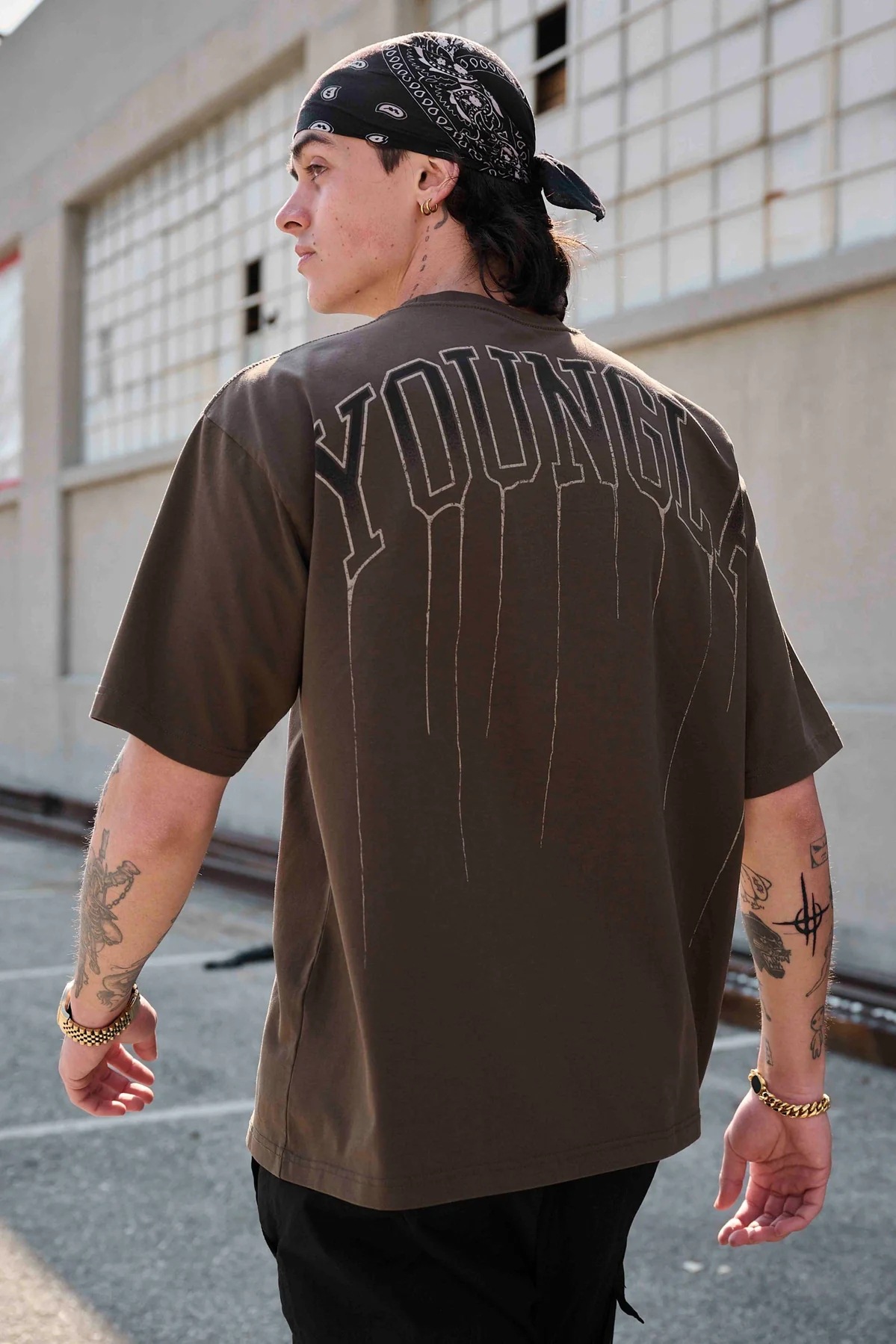 T-shirt ampia estiva da uomo in cotone girocollo casual fitness corsa sportiva a maniche corte da uomo_voghion.com