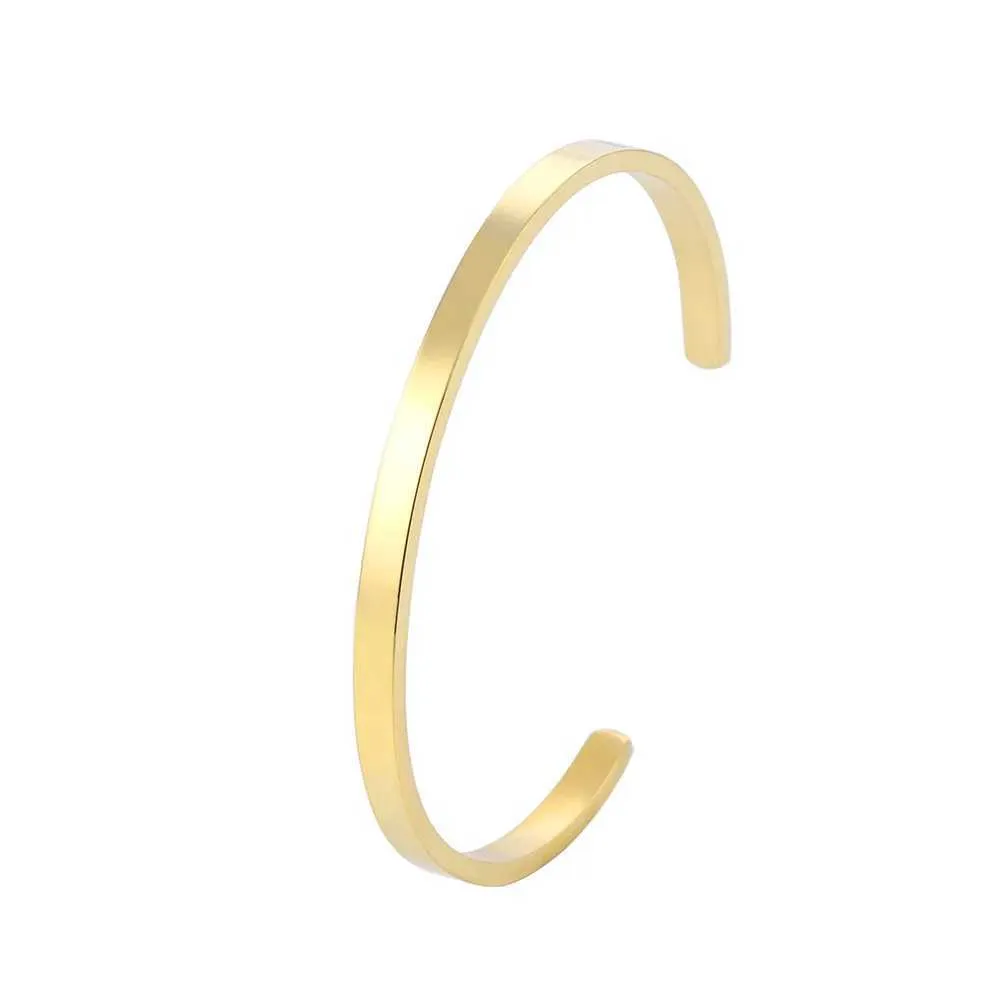 Braccialetti alla moda punk color oro per donne e uomini, braccialetti in acciaio inossidabile alla moda, accessori per gioielli bohémien_voghion.com