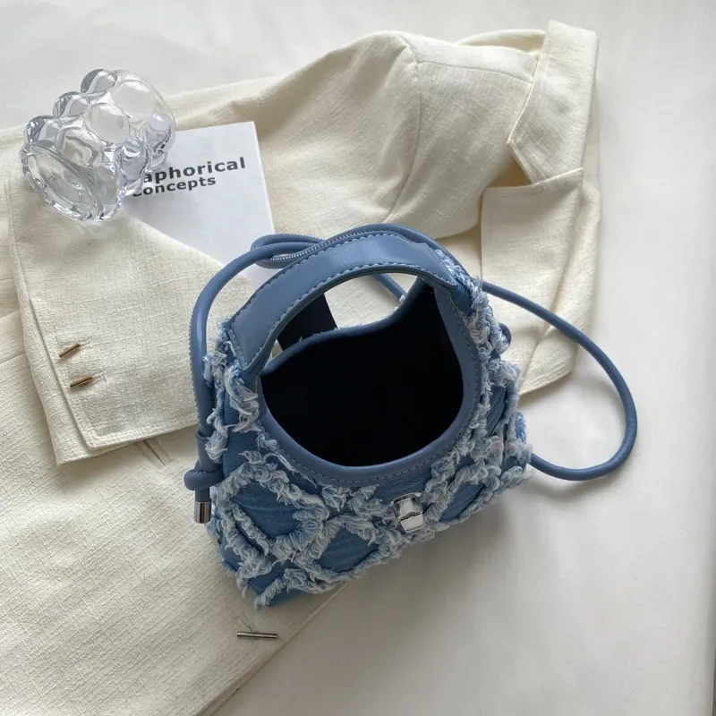 Hobo měkká džínová taška přes rameno malá crossbody taška pro ženy značkové módní kabelky totes_voghion.com