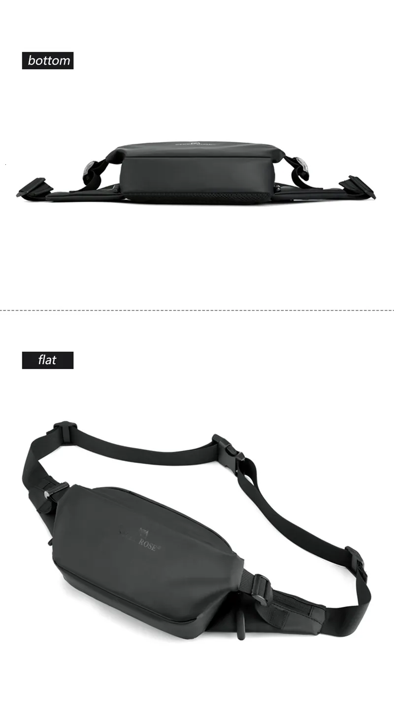 Férfi divatos mellkas kültéri sport övtáska tinédzsereknek vízálló férfi deréktáskák kiváló minőségű fanny Pack 230921_voghion.com