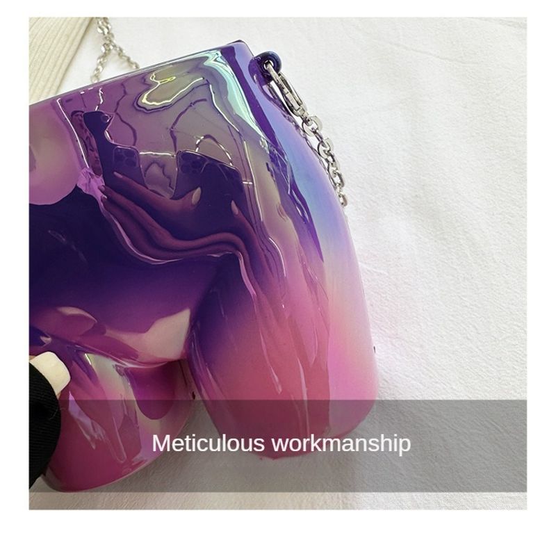 2024 neue Damentasche Acryltasche Einzel-Schulter-Umhängetasche Modetrend Gesäßtasche_voghion.com