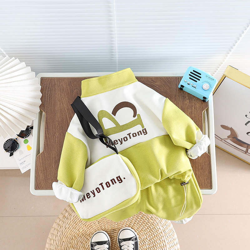Mother&Kids Borsa da lettera per ragazzo Set di felpe con cappuccio per bambini alla moda in due pezzi con cerniera_voghion.com