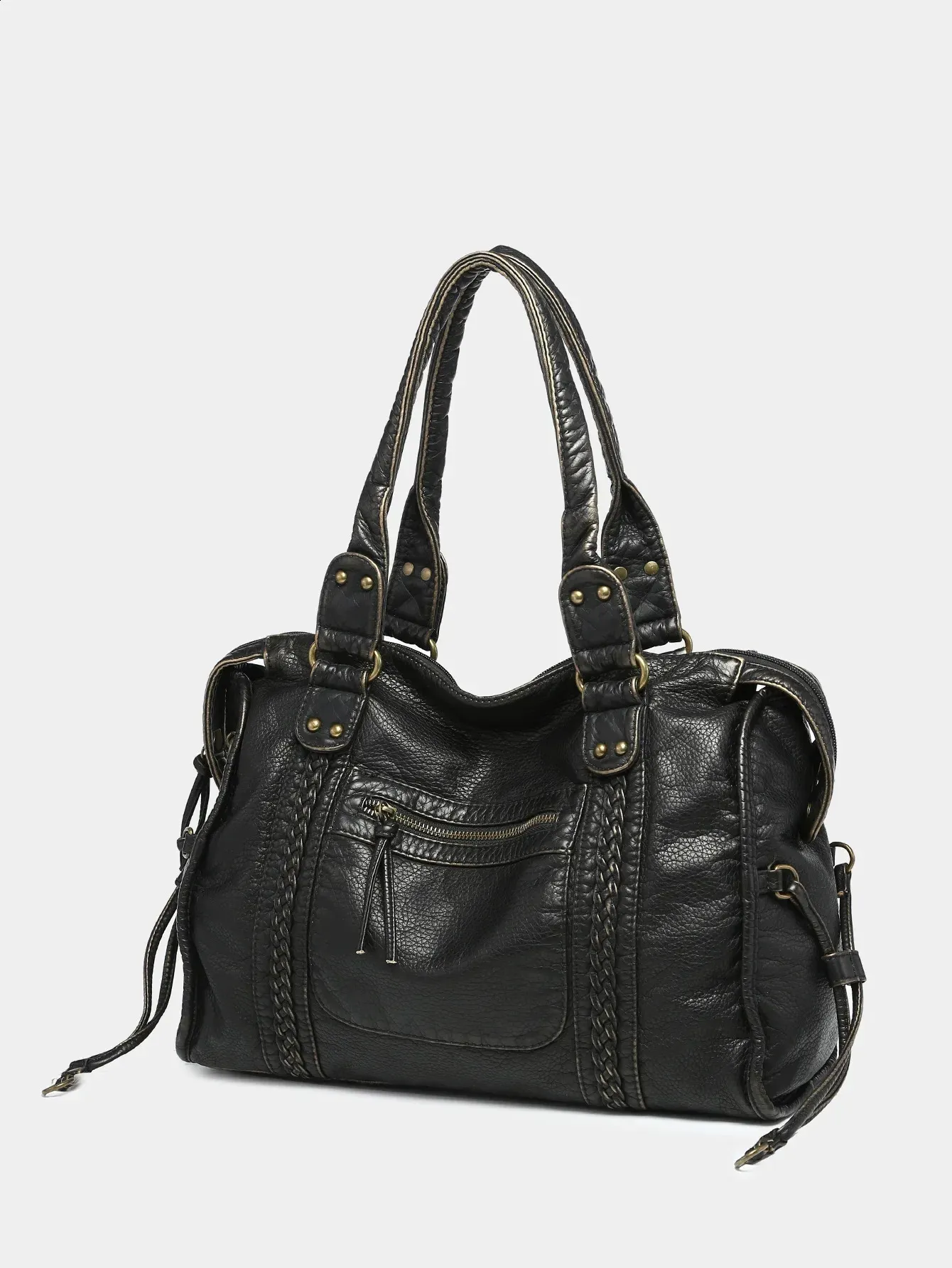 Fashion Punk Grunge Shoulder Bag Vintage Aesthetic Y2k Tote Bag_voghion.com