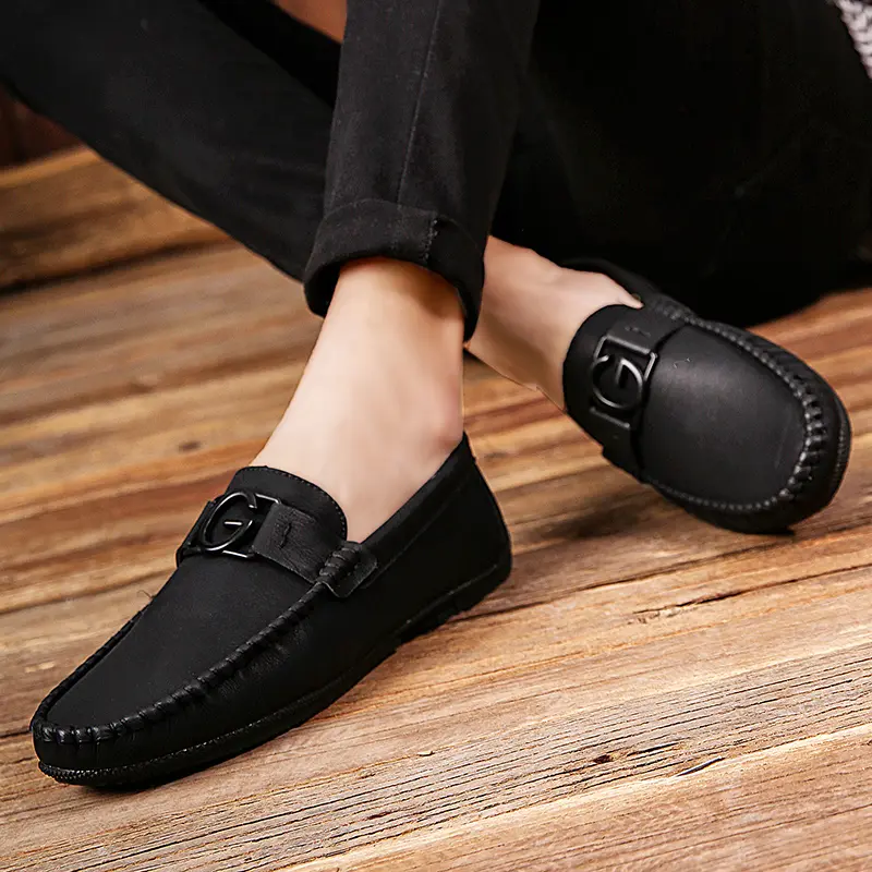 New Doudou Shoes Men's Small Leather Shoes Casual Lazy Shoes_voghion.com