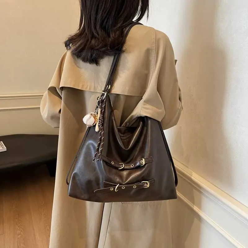 Damen Casual Schulter Multifunktionale Praktische Große Kapazität Damen Handtasche Reißverschluss Einkaufs Umhängetasche Y241216_voghion.com
