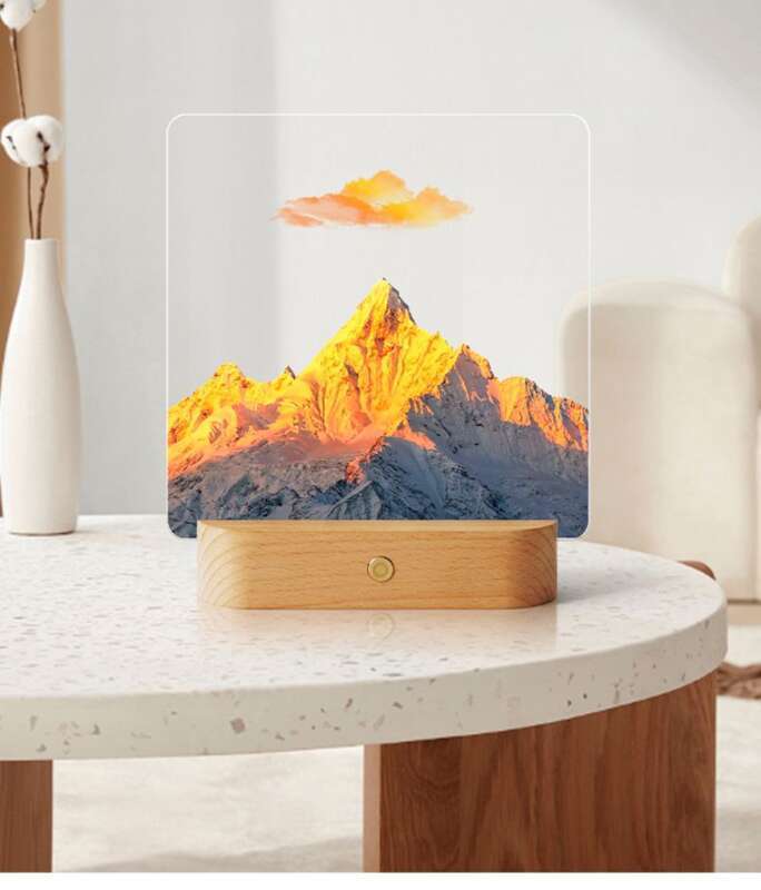【 4432 People's Collection 】 Rizhao Jinshan Nightlight Atmosphere Light Desktop Ornament With Handheld Box Premium_voghion.com