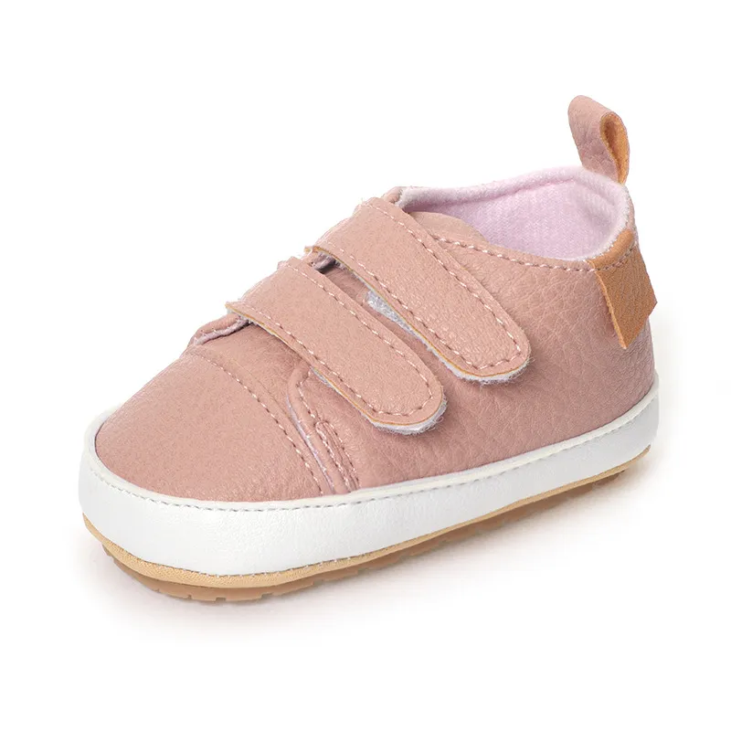 Baby First Walker Sneakers Non-slip Rubber Sole Leather Shoes_voghion.com