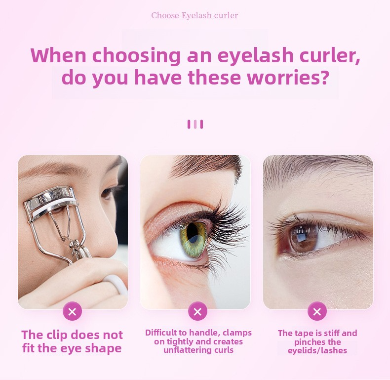 Upgraded Rechargeable Heated Eyelash Curler - Metal Electric Lash Curling Tool With 2-Speed Temperature Control_voghion.com