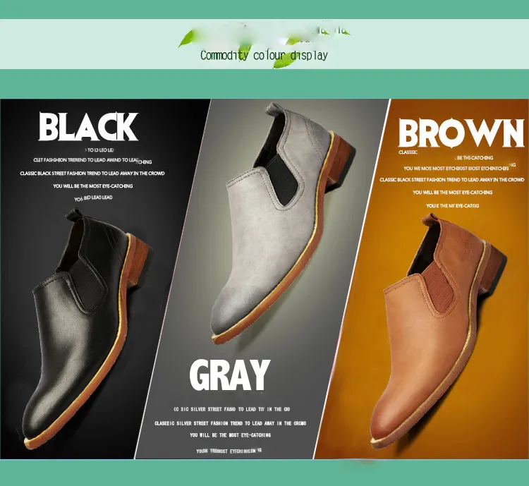 Smart Leather Shoes For Men Business Casual Pointed Toe Footwear_voghion.com