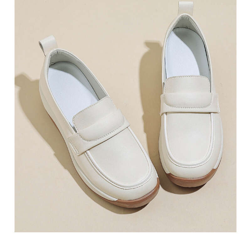 Spring New Comfortable Round Head Thick Bottomed Slope With Women's Shoes_voghion.com