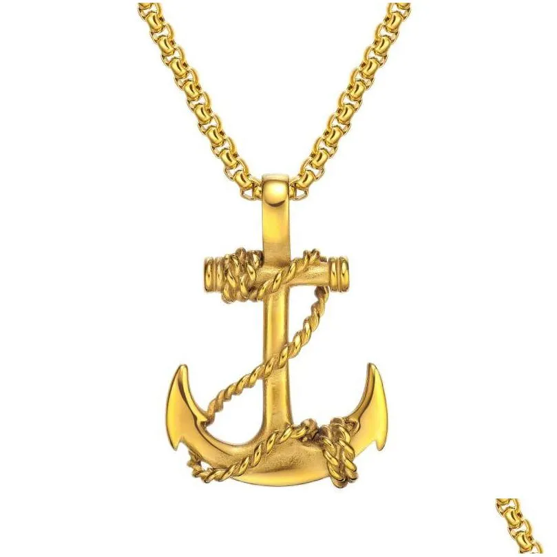 Anker Kettenanhänger Vintage Maritimes Design Für Damen Und Herren_voghion.com