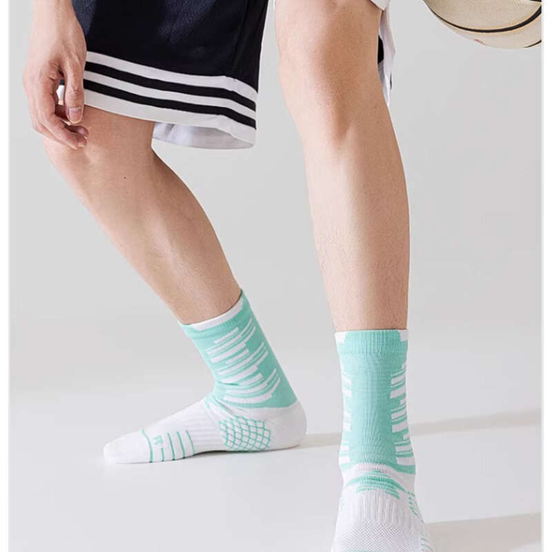 Youth Sports Mid Tube Towel Bottom, Sweat Absorbing Odor Proof, Men's And Women's Special Running Basketball Socks,_voghion.com