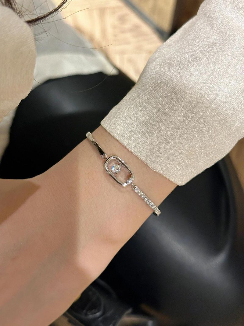 Pulsera asimétrica de corazón con perla para mujer_voghion.com