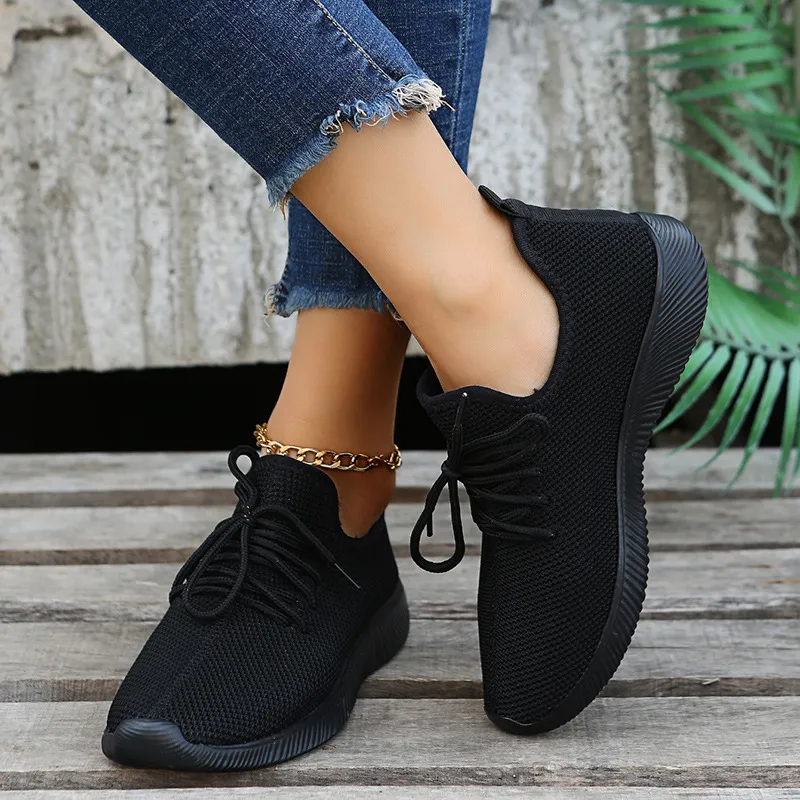Women's Breathable Walking Shoes Non-slip Comfortable Trainers_voghion.com