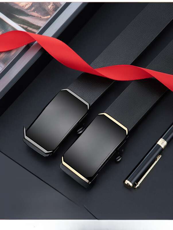 Men's Toothless Inner Business Automatic Buckle Hundred Belt_voghion.com